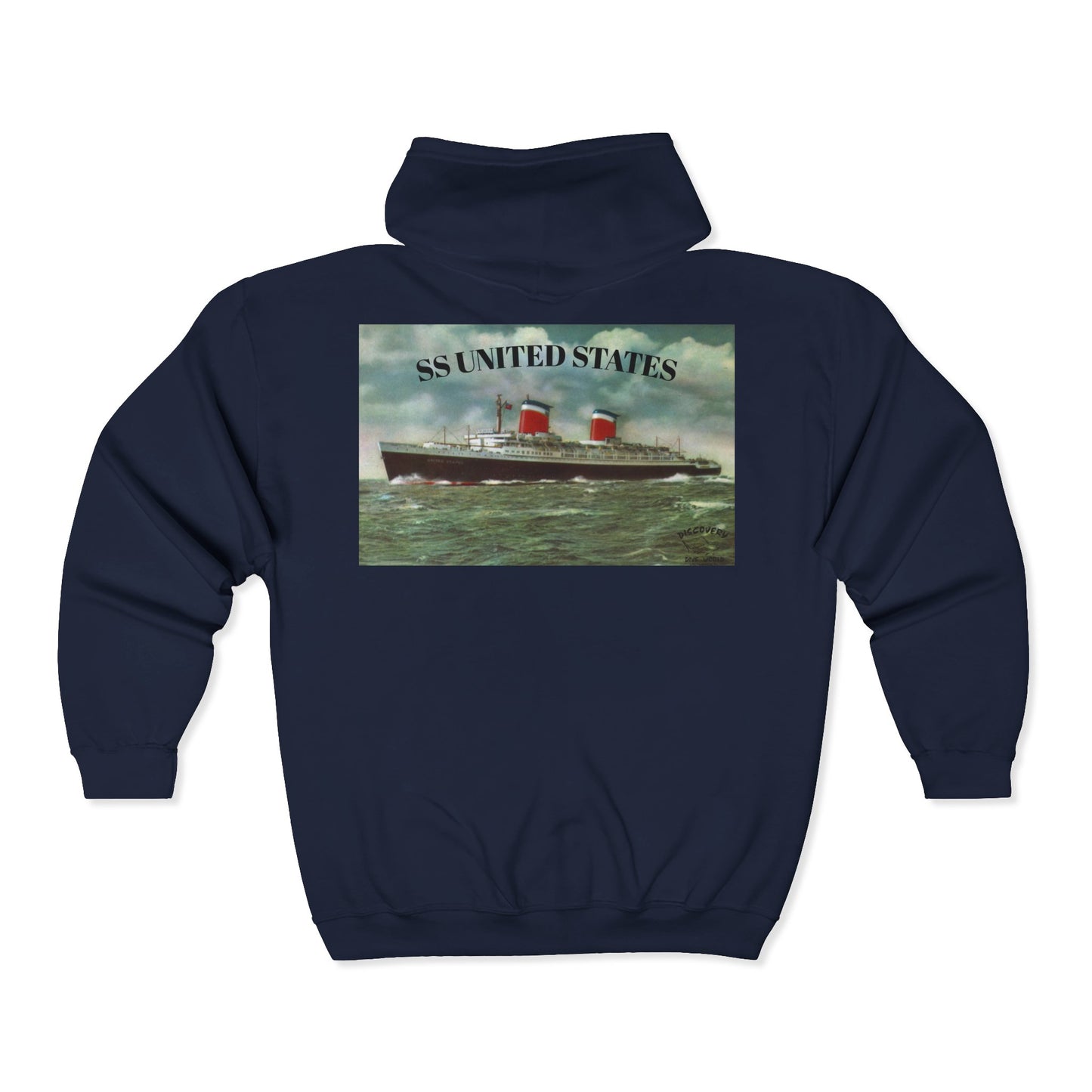 SS United States - Scuba Sweatshirt, Full Zip Hooded Sweatshirt, Discovery Dive World