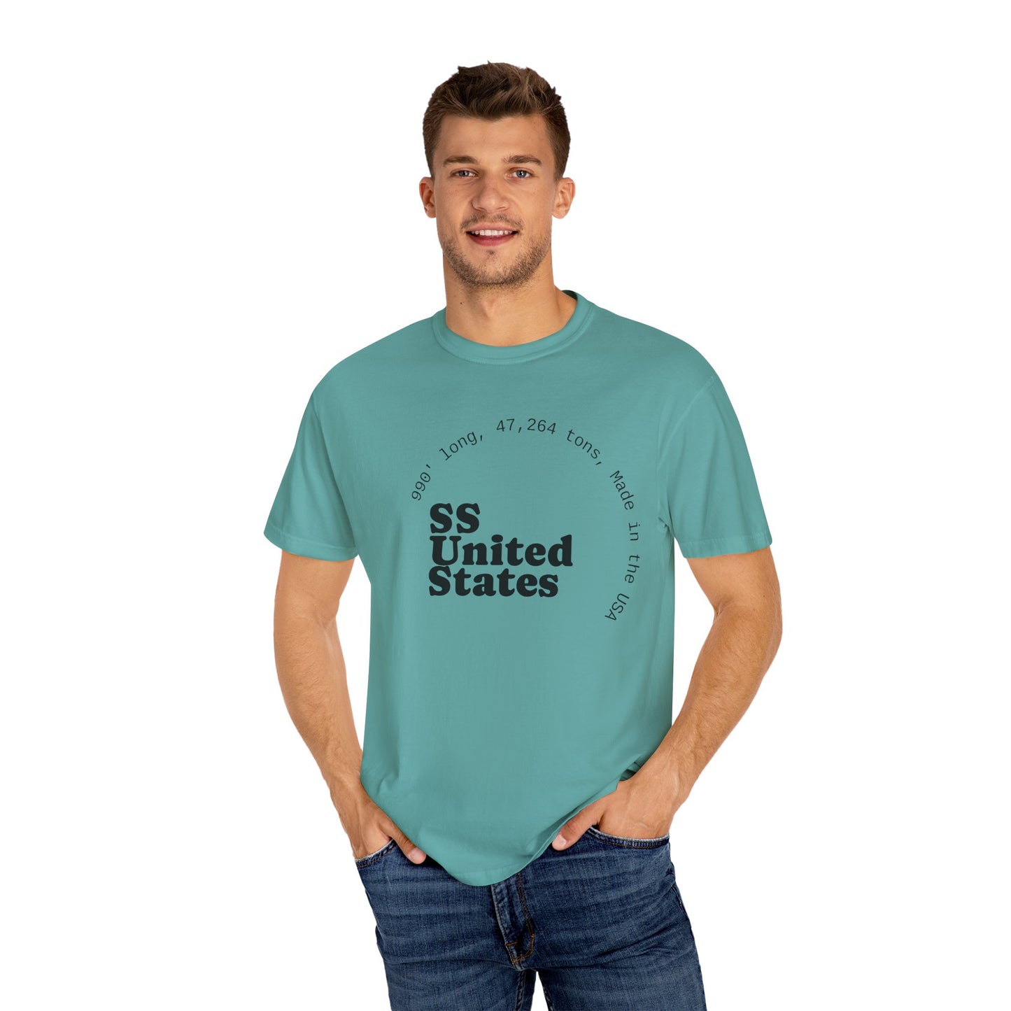 SS United States T-shirt - Largest Artificial Reef - Blue Riband Winner
