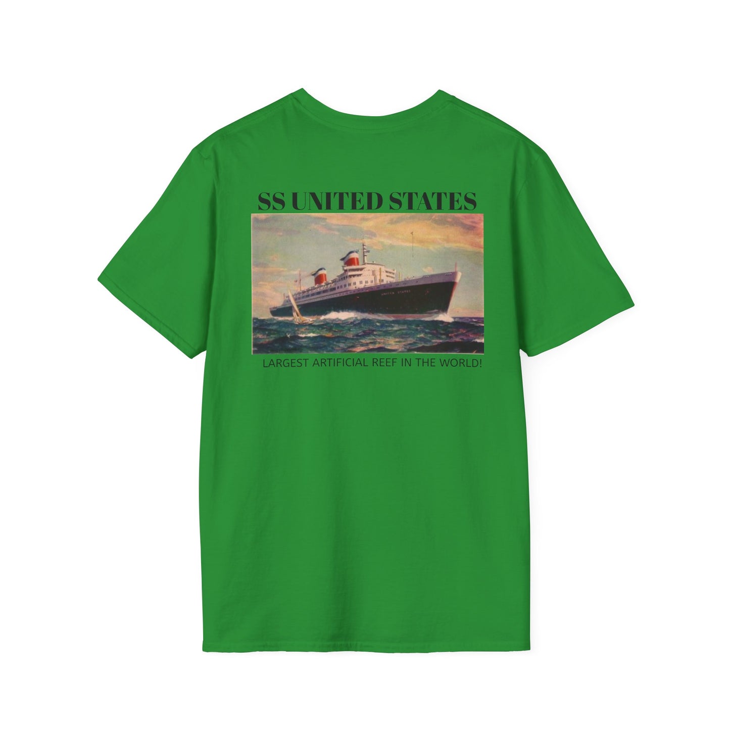 SS United States T-Shirt, "Biggest Artificial Reef in the world"