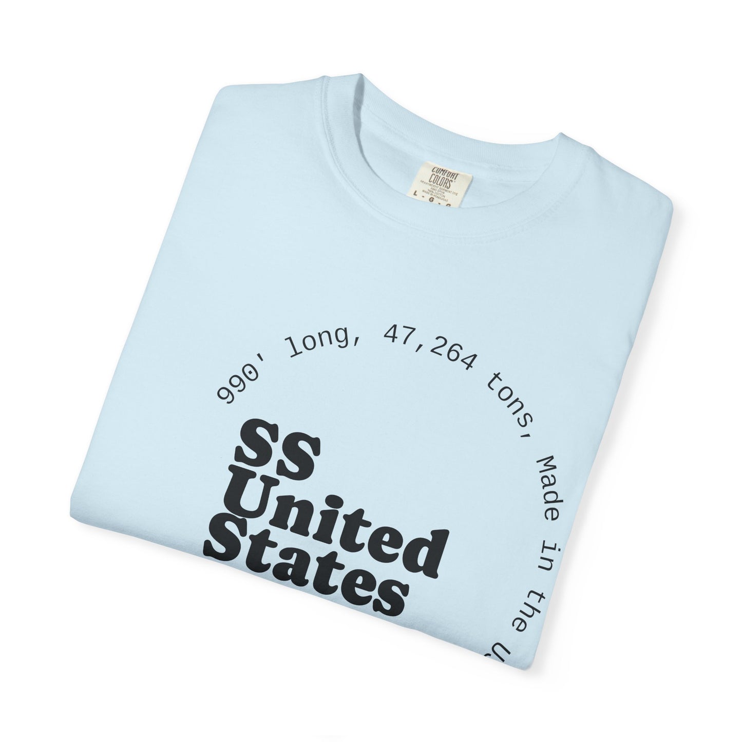 SS United States T-shirt - Largest Artificial Reef - Blue Riband Winner