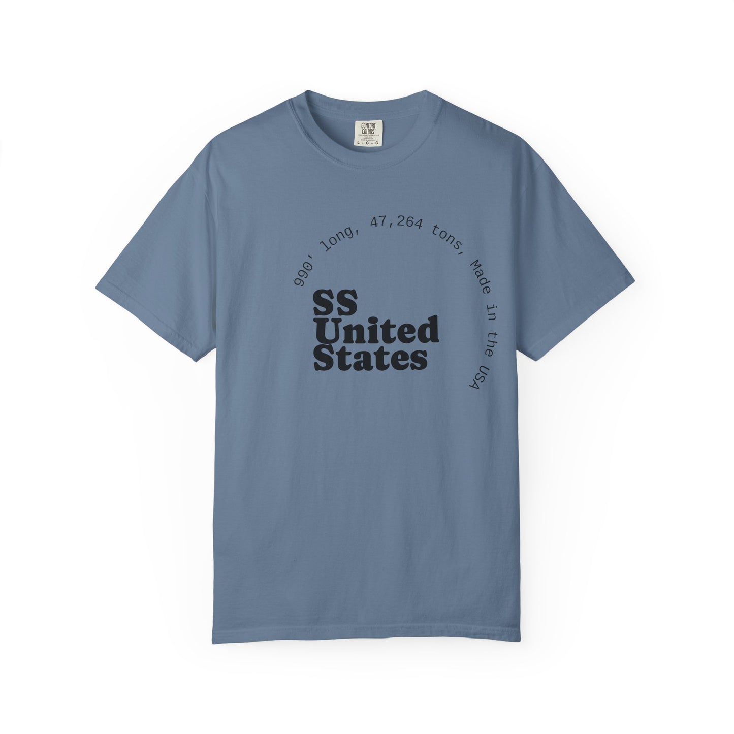 SS United States T-shirt - Largest Artificial Reef - Blue Riband Winner