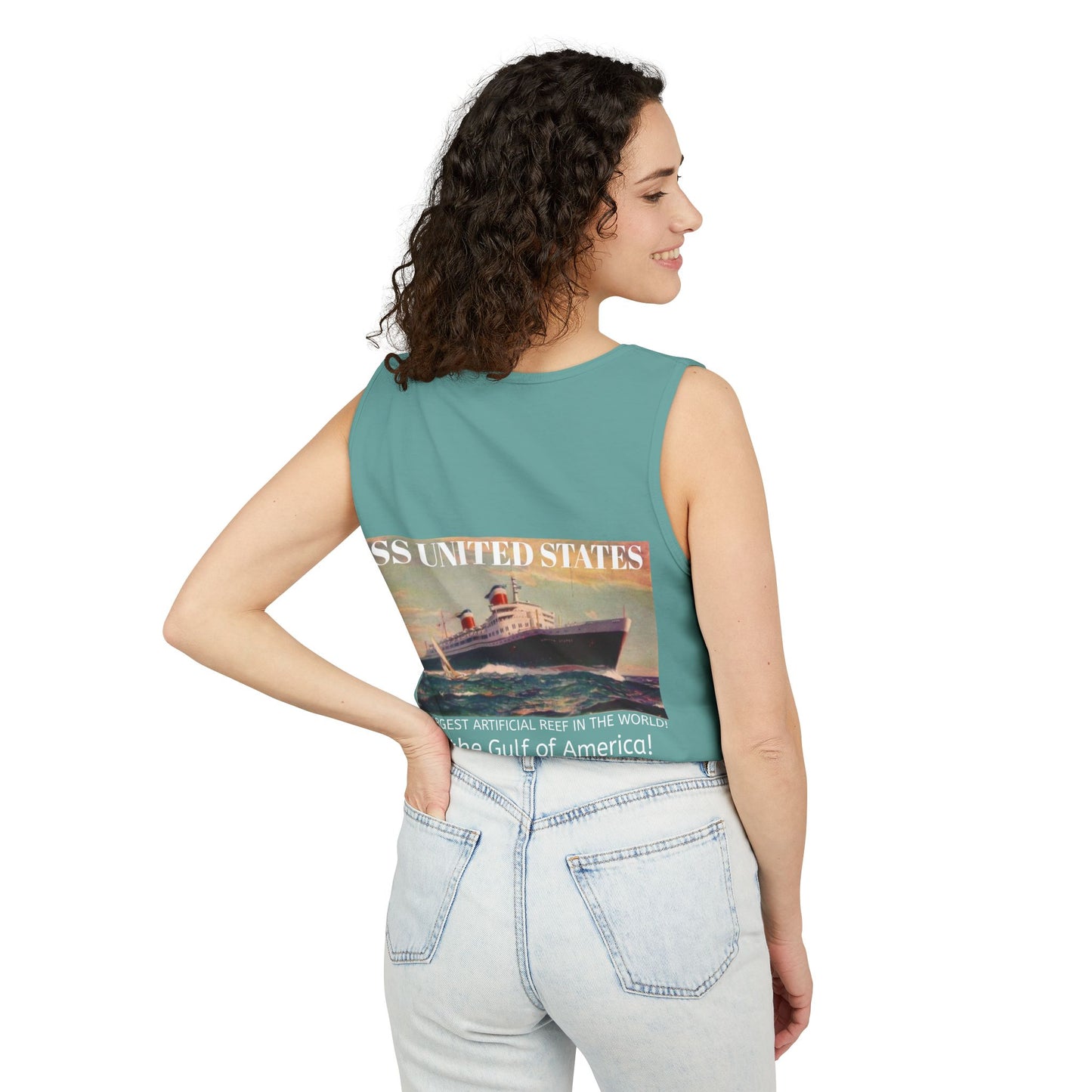 SS United States Tank Top - I Dove her, Gulf of America - Discovery Dive World