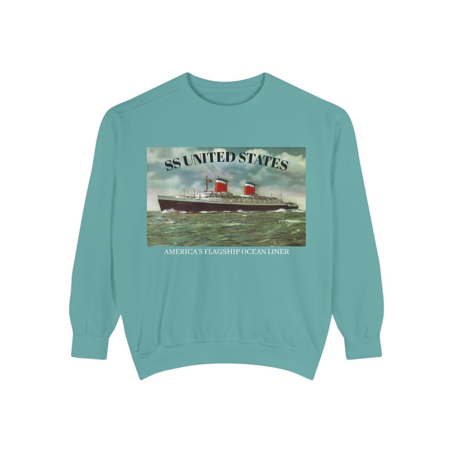 SS United States - Sweatshirt, AMERICA'S FLAGSHIP OCEAN LINER