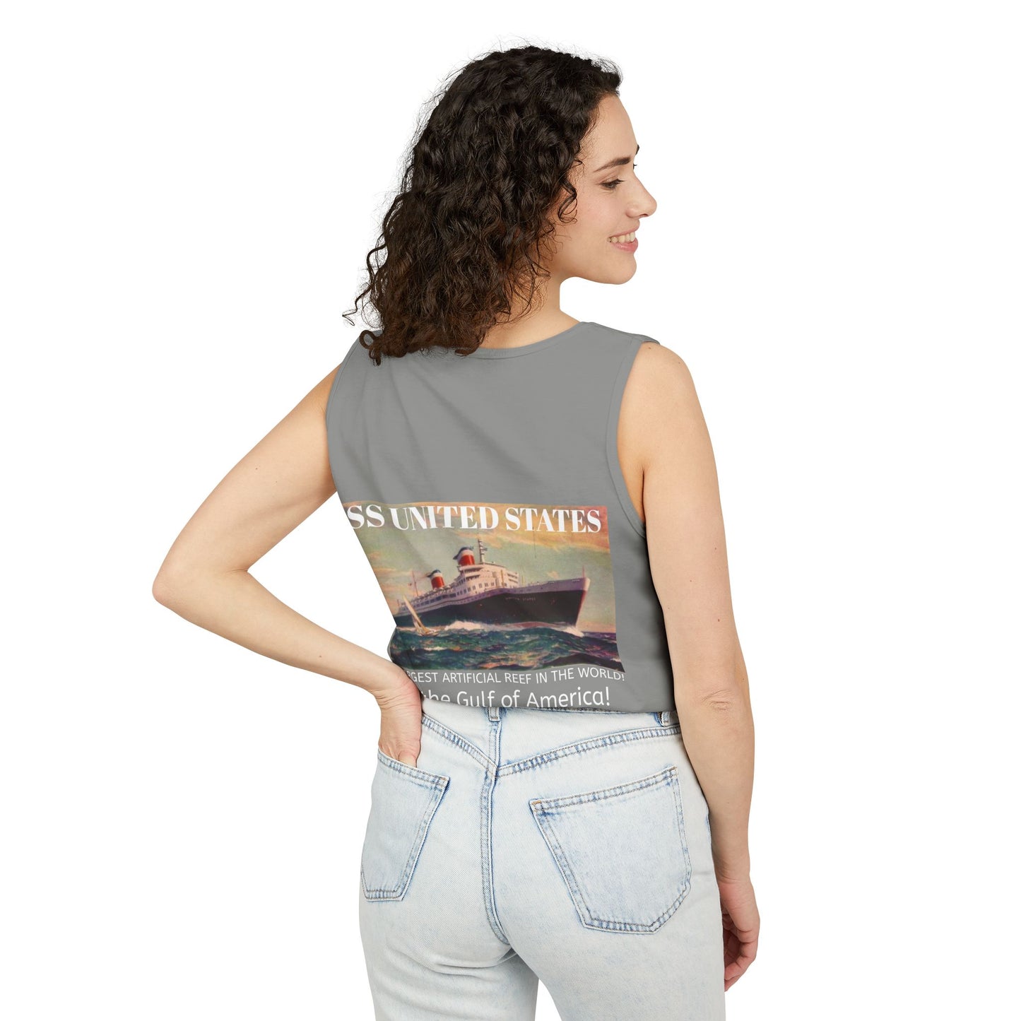 SS United States Tank Top - I Dove her, Gulf of America - Discovery Dive World