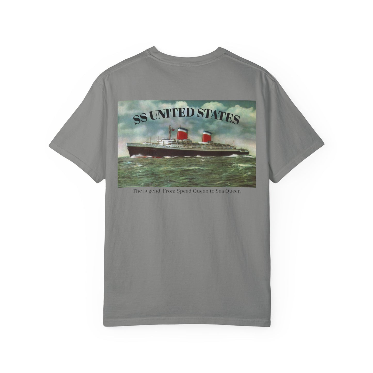 SS United States - T Shirt. "The Legend: From Speed Queen to Sea Queen." Dive Shirt, Scuba Diving Shirt