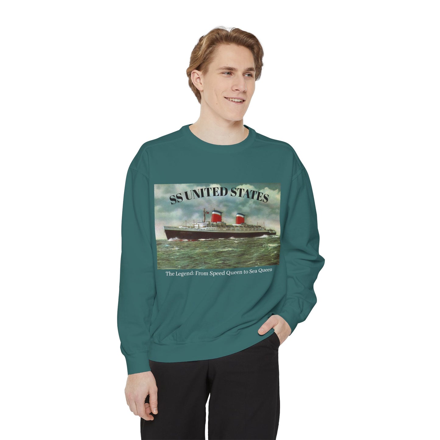 SS United States - Sweatshirt, The Legend, Speed Queen to Sea Queen