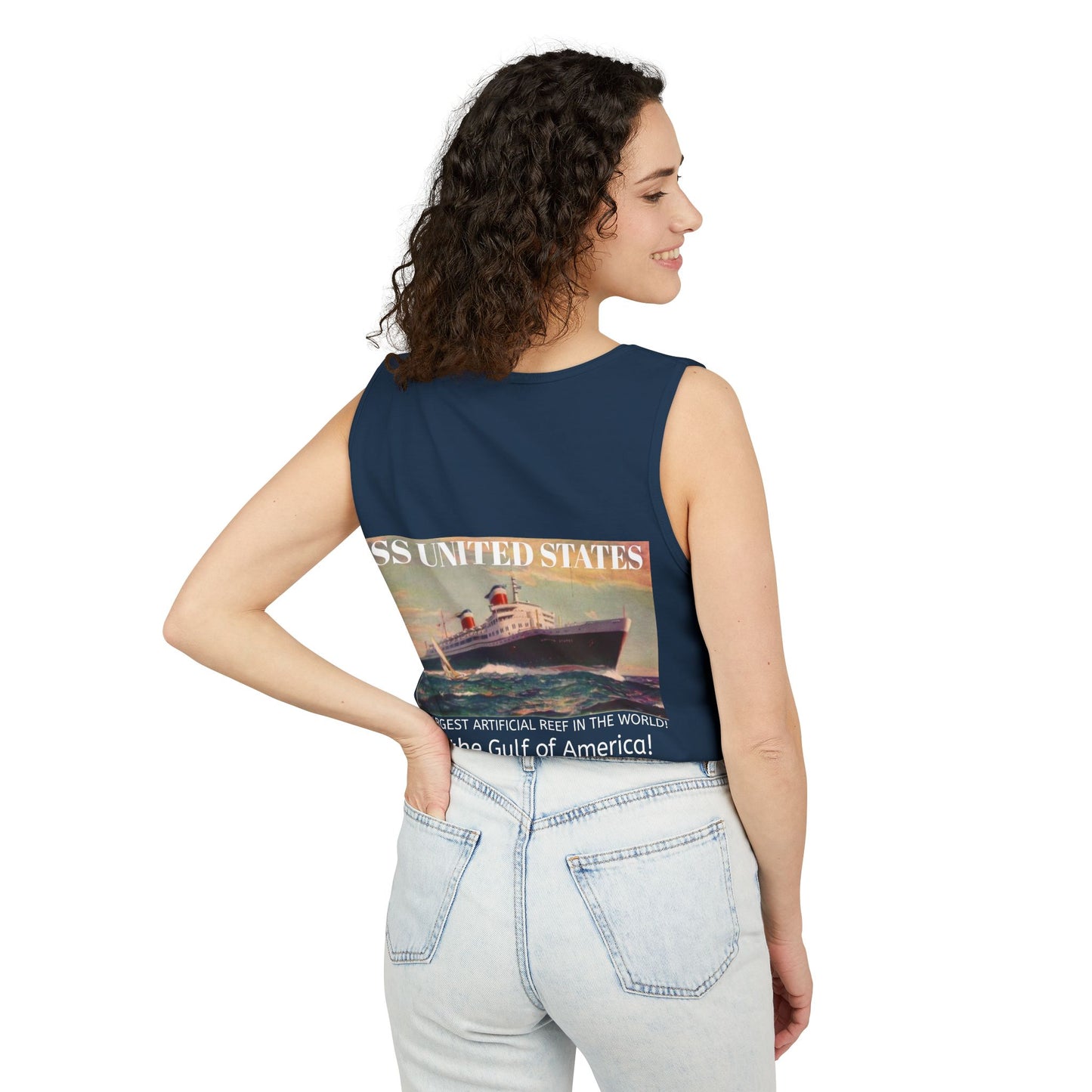 SS United States Tank Top - I Dove her, Gulf of America - Discovery Dive World