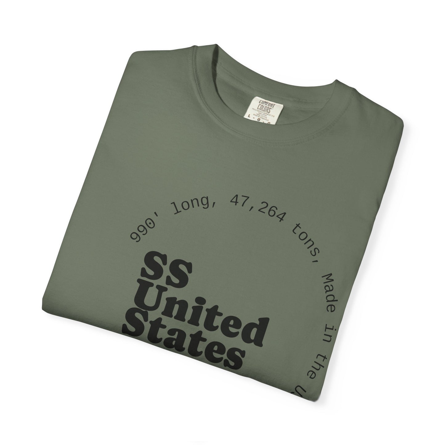 SS United States T-shirt - Largest Artificial Reef - Blue Riband Winner