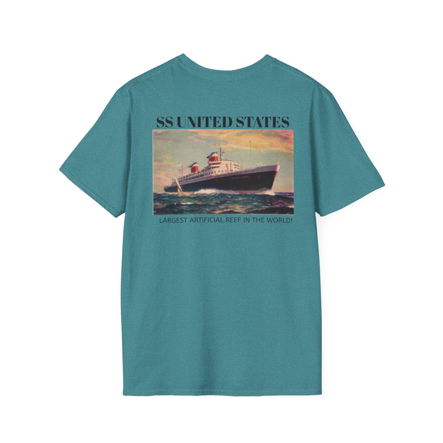 SS United States T-Shirt, "Biggest Artificial Reef in the world"