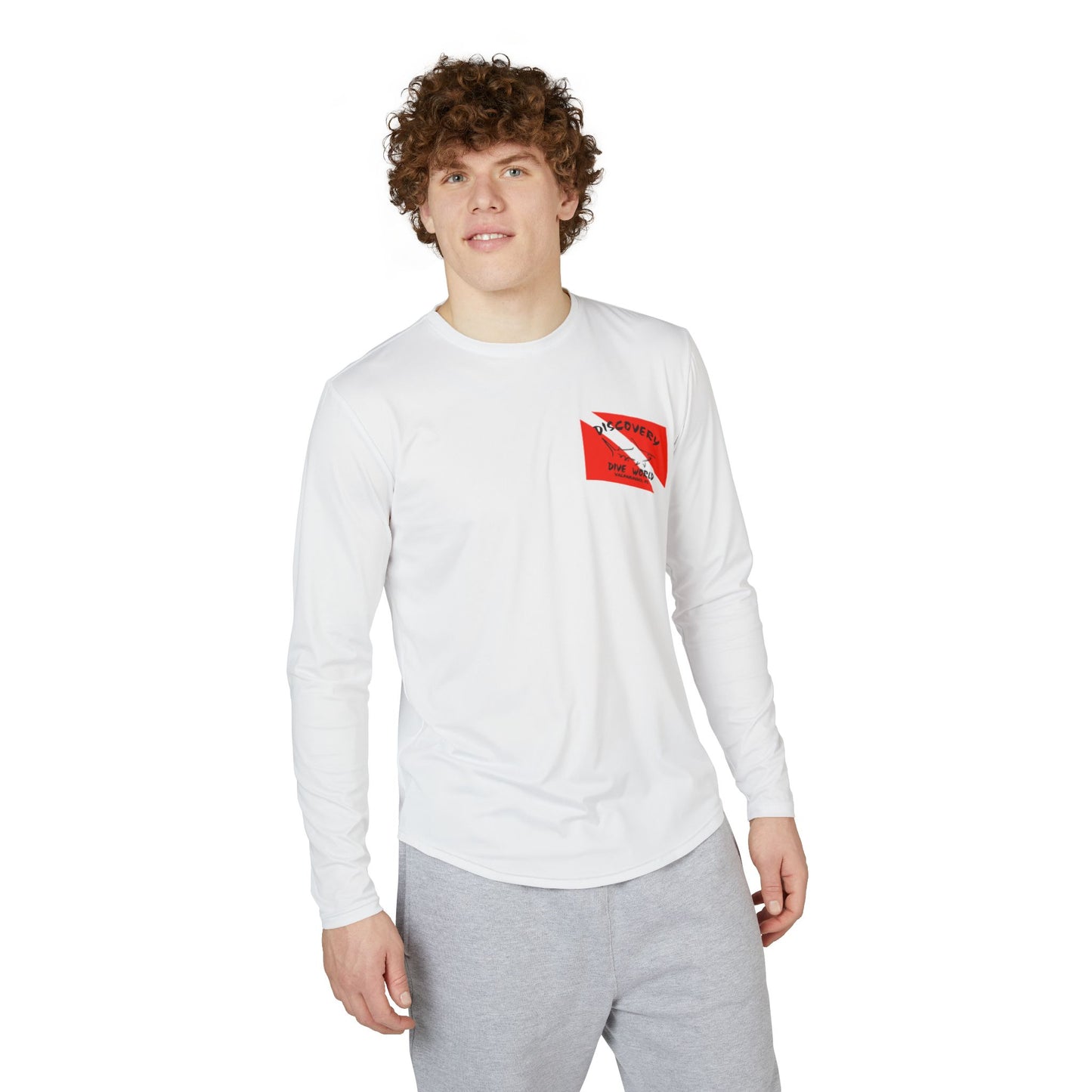 Men's UV Protection Long Sleeve Shirt - Discovery Dive World Mural