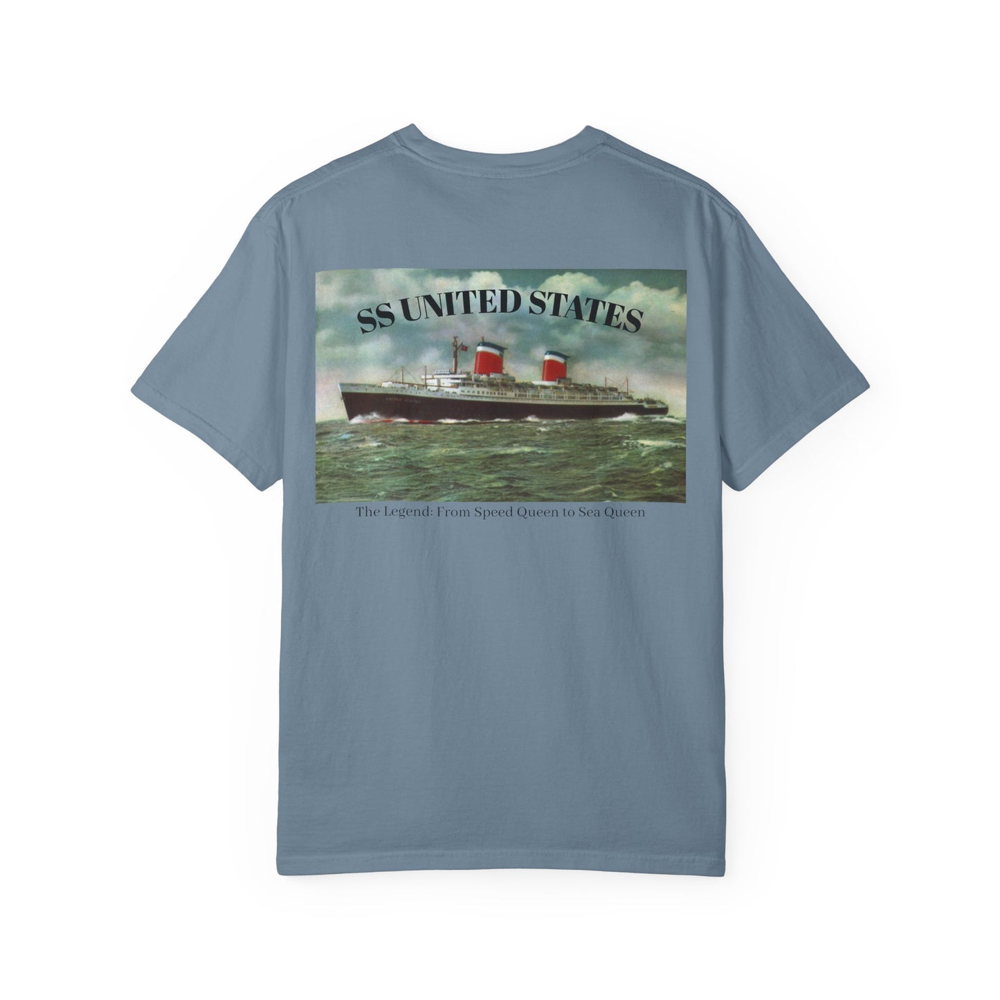 SS United States - T Shirt. "The Legend: From Speed Queen to Sea Queen." Dive Shirt, Scuba Diving Shirt
