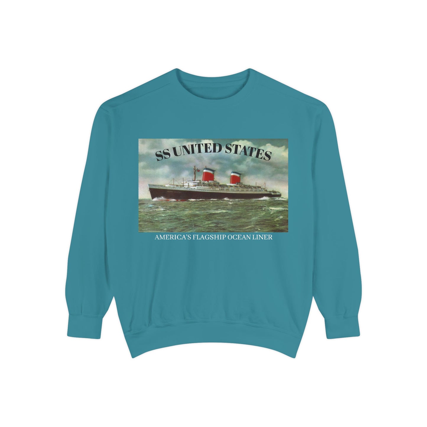 SS United States - Sweatshirt, AMERICA'S FLAGSHIP OCEAN LINER