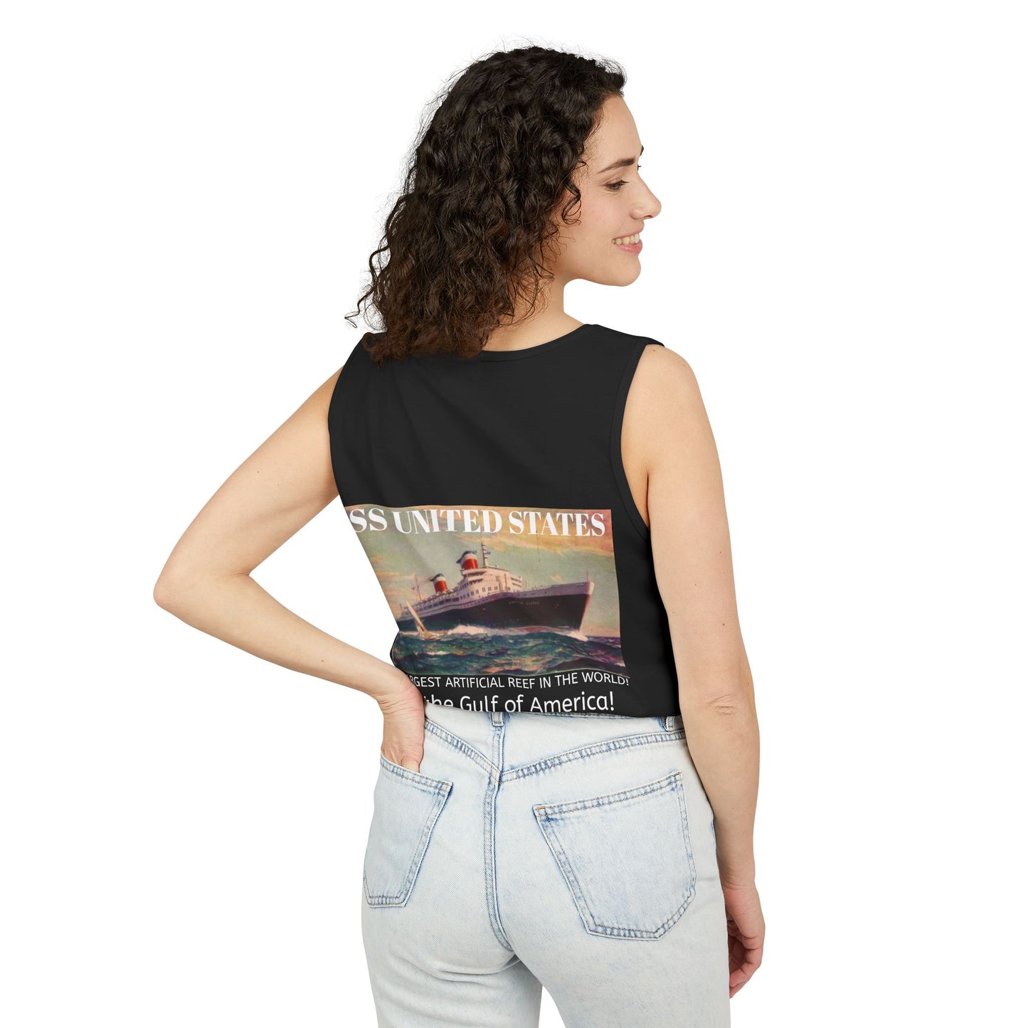 SS United States Tank Top - I Dove her, Gulf of America - Discovery Dive World