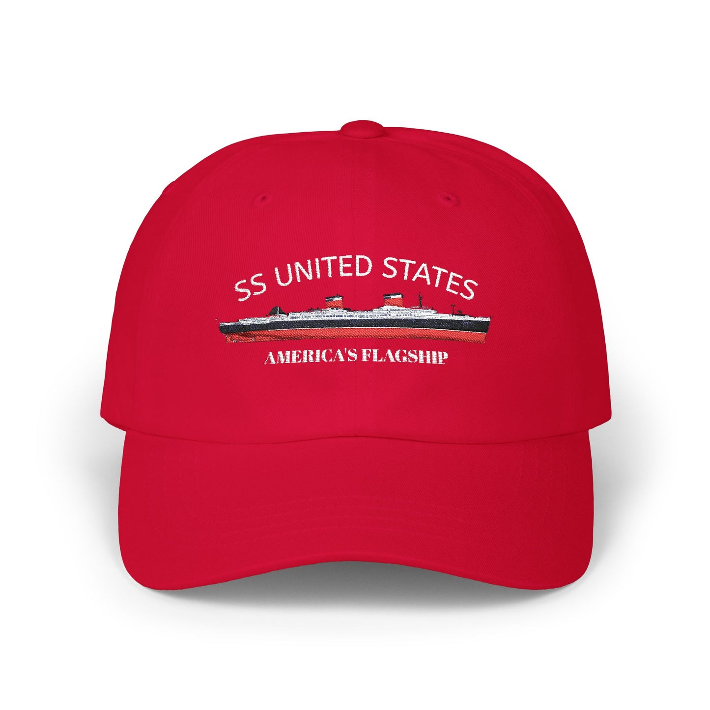 SS UNITED STATES - Classic Dad Cap "AMERICA'S FLAGSHIP"