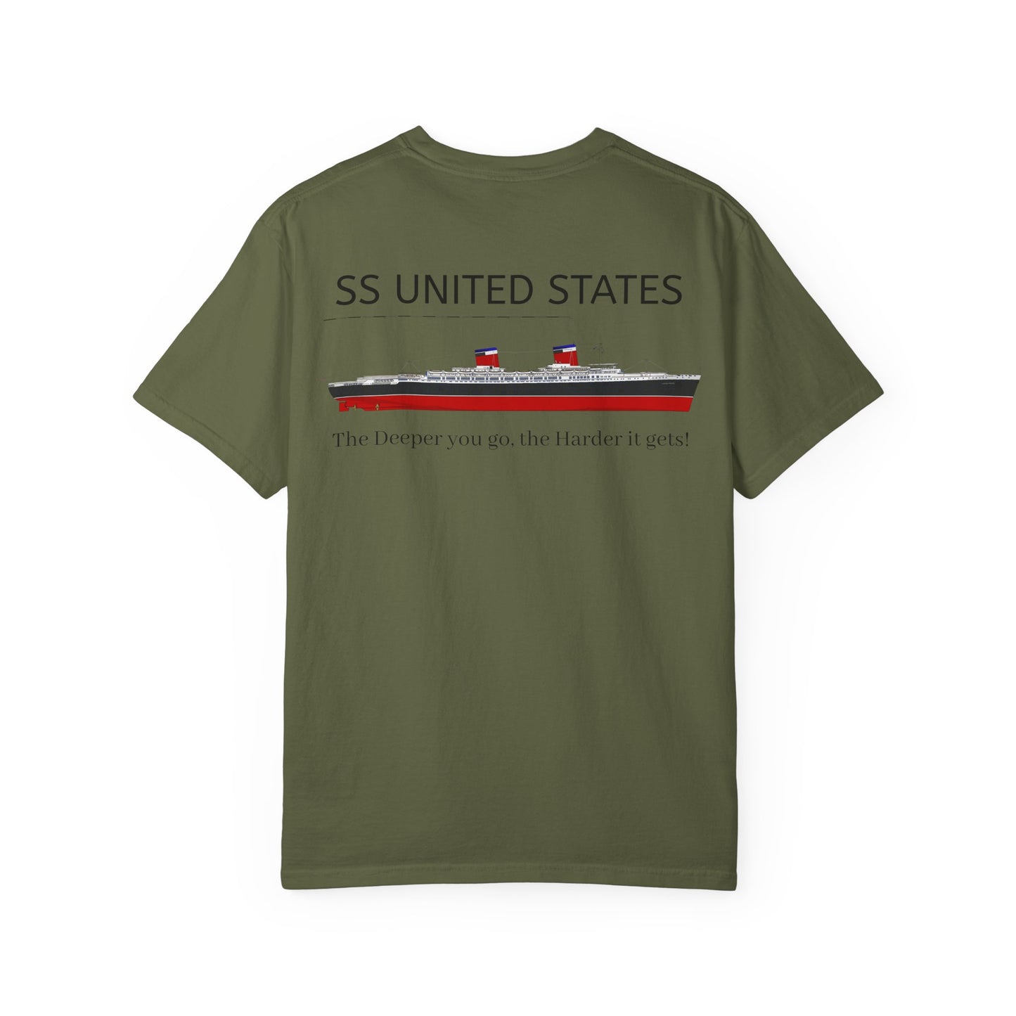 SS United States - T-Shirt, The Deeper you Go, The Harder it Gets