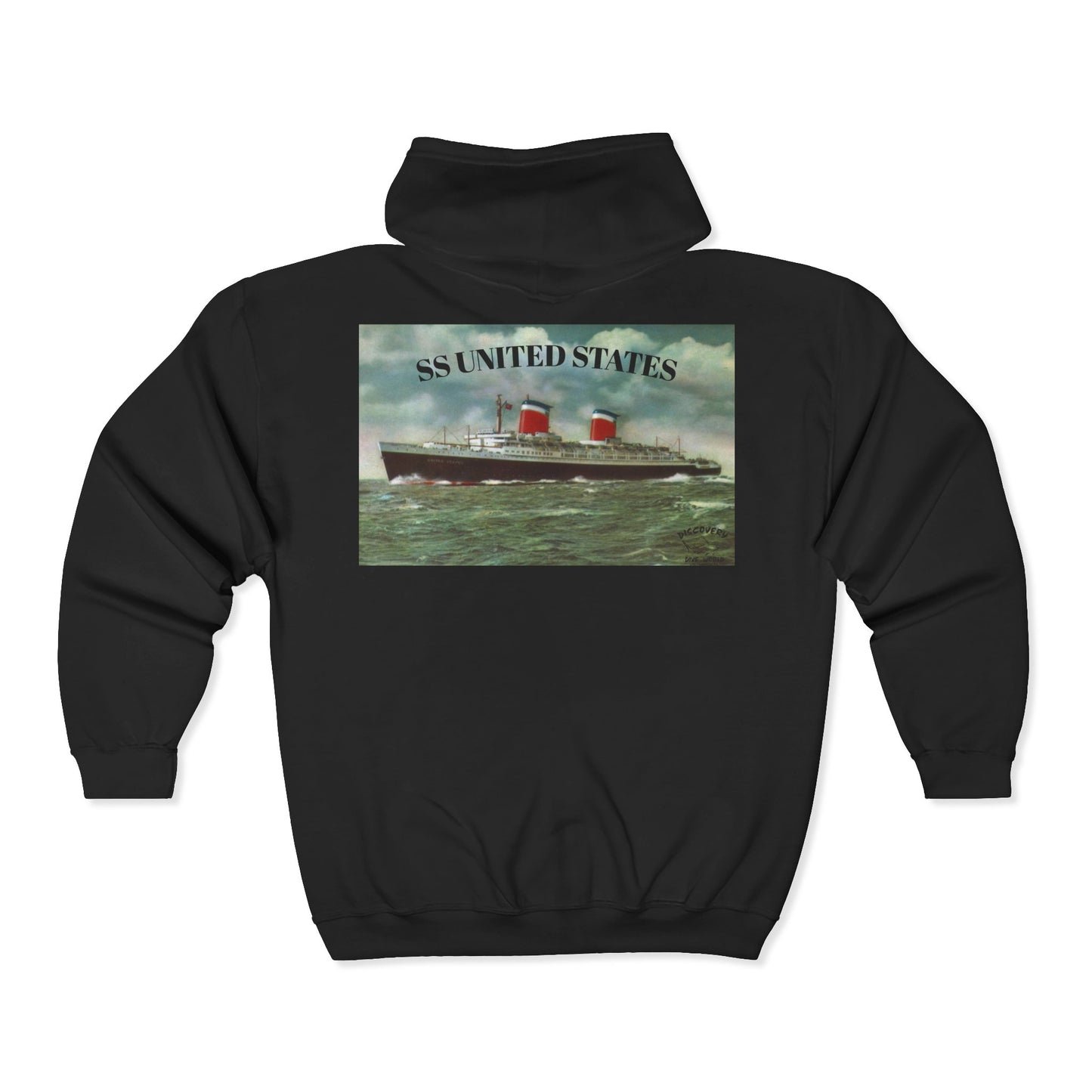 SS United States - Scuba Sweatshirt, Full Zip Hooded Sweatshirt, Discovery Dive World