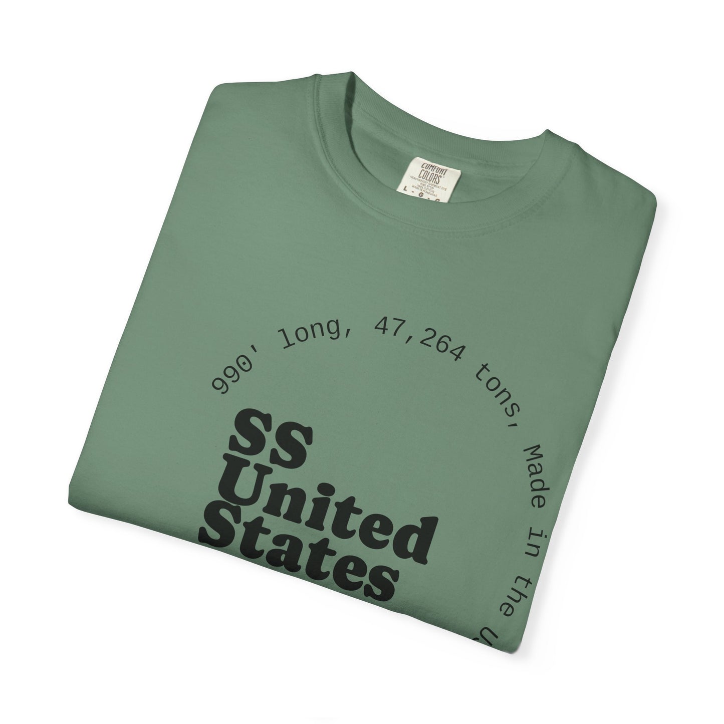 SS United States T-shirt - Largest Artificial Reef - Blue Riband Winner