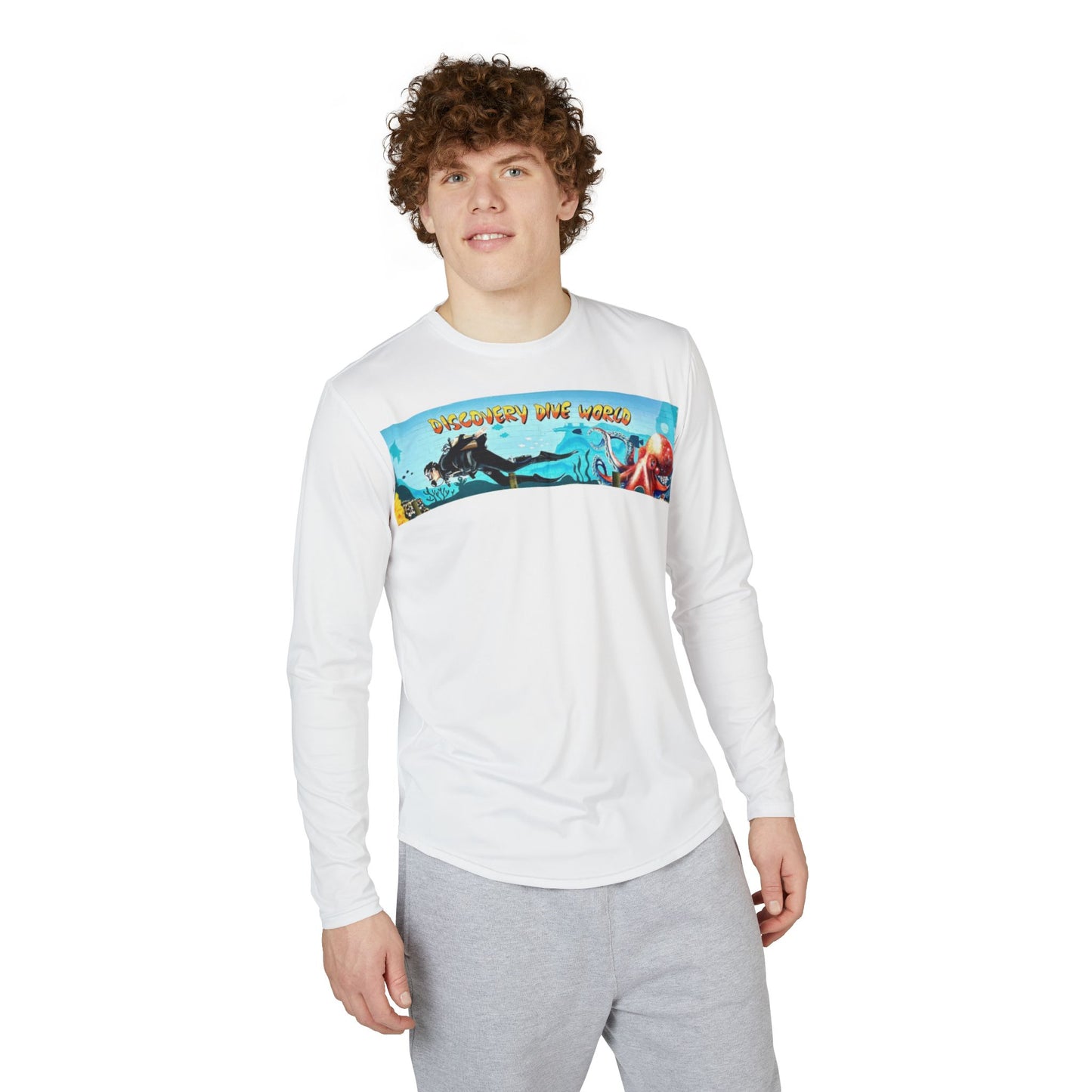Discovery Dive World - Men's UV Protection Long Sleeve Shirt