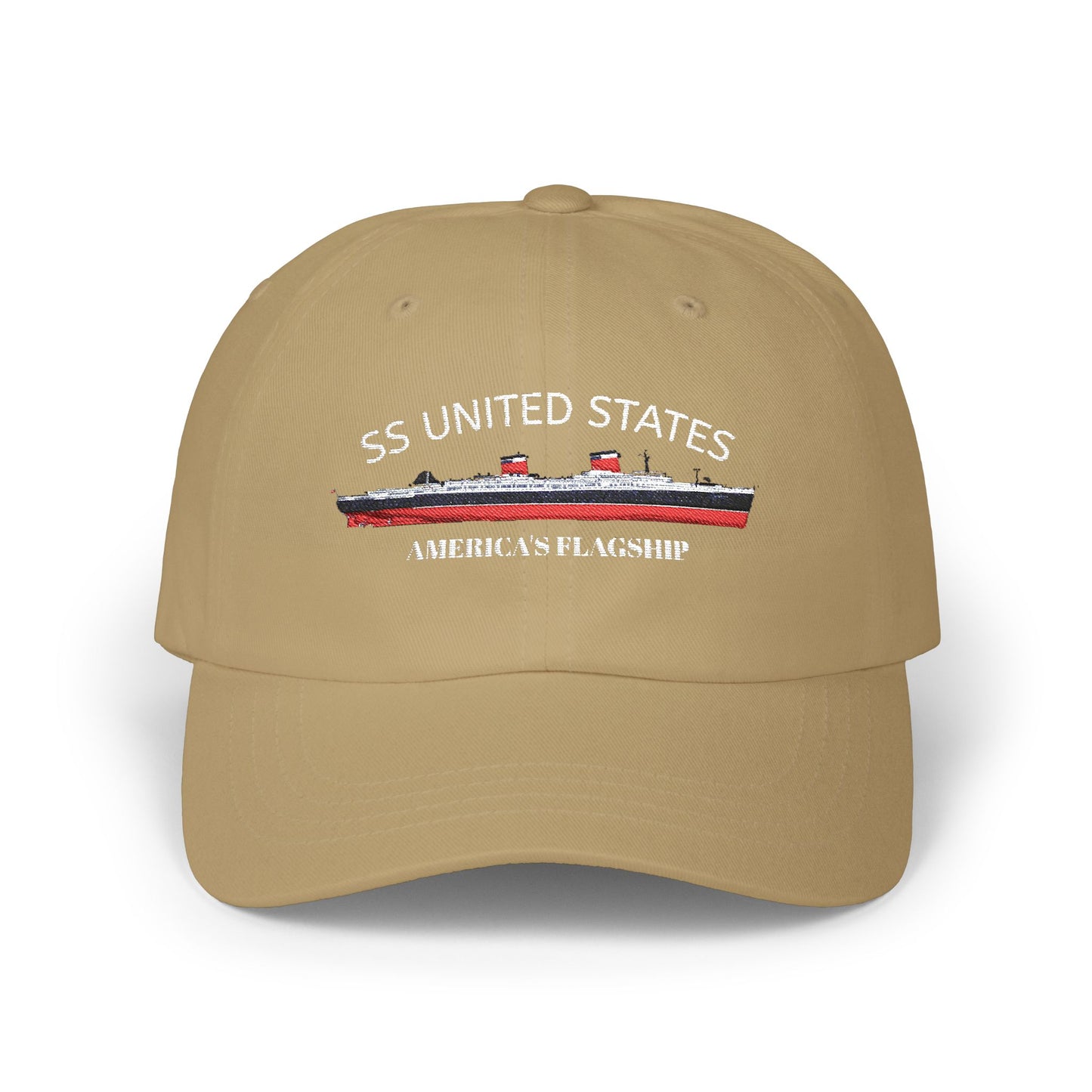 SS UNITED STATES - Classic Dad Cap "AMERICA'S FLAGSHIP"