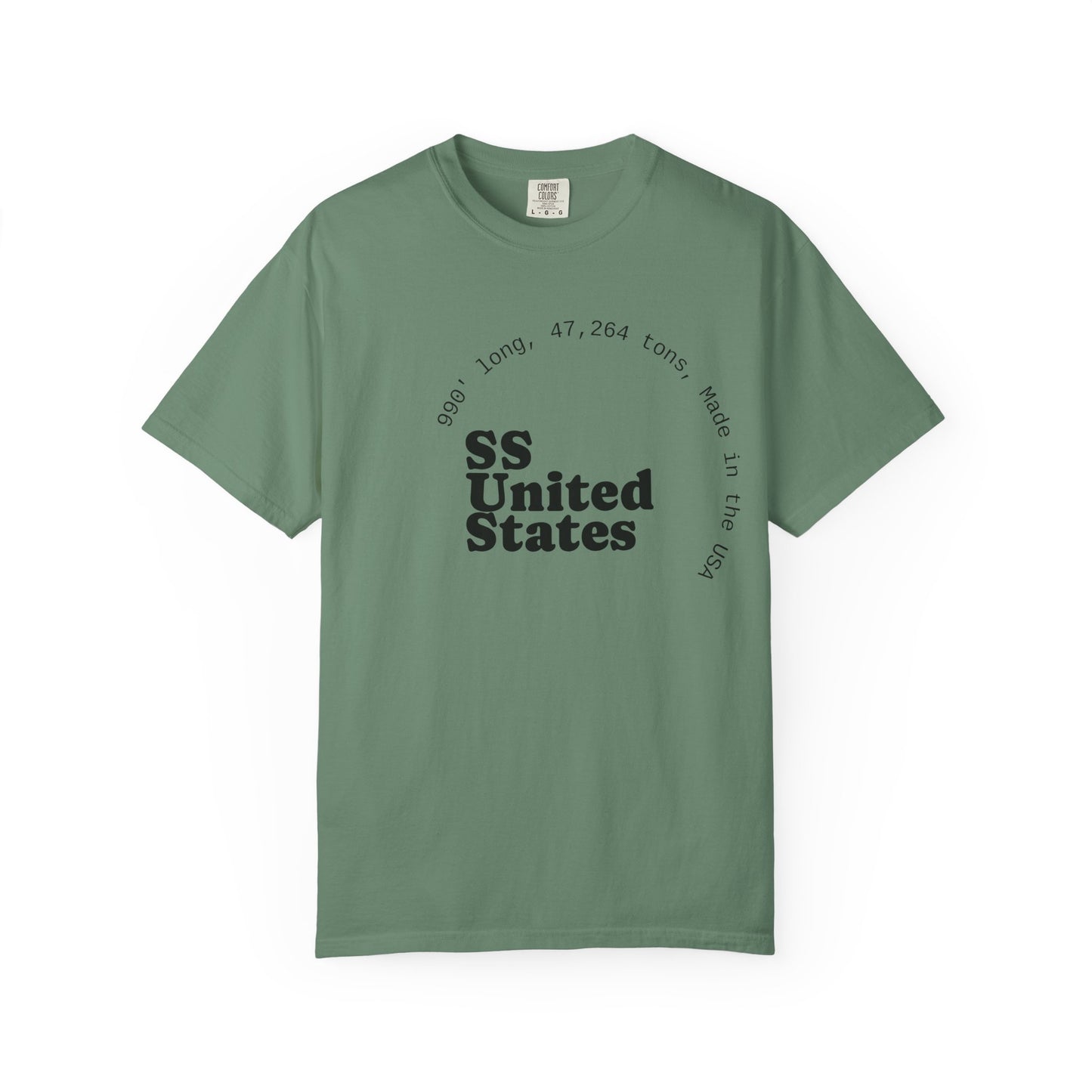 SS United States T-shirt - Largest Artificial Reef - Blue Riband Winner