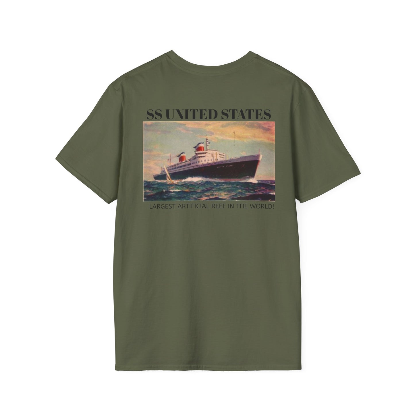 SS United States T-Shirt, "Biggest Artificial Reef in the World"