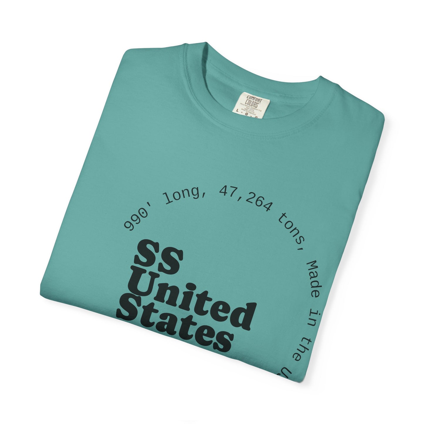 SS United States T-shirt - Largest Artificial Reef - Blue Riband Winner