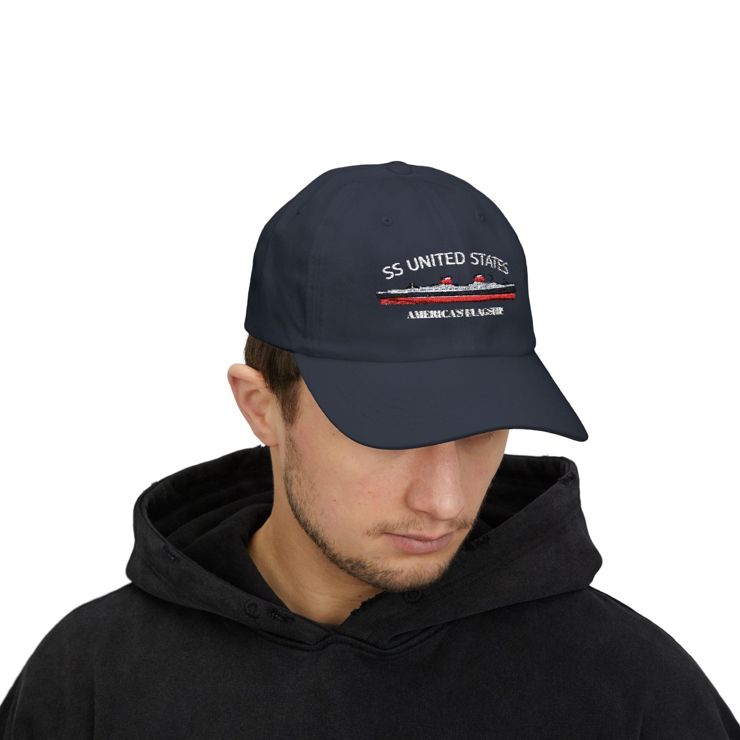 SS UNITED STATES - Classic Dad Cap "AMERICA'S FLAGSHIP"