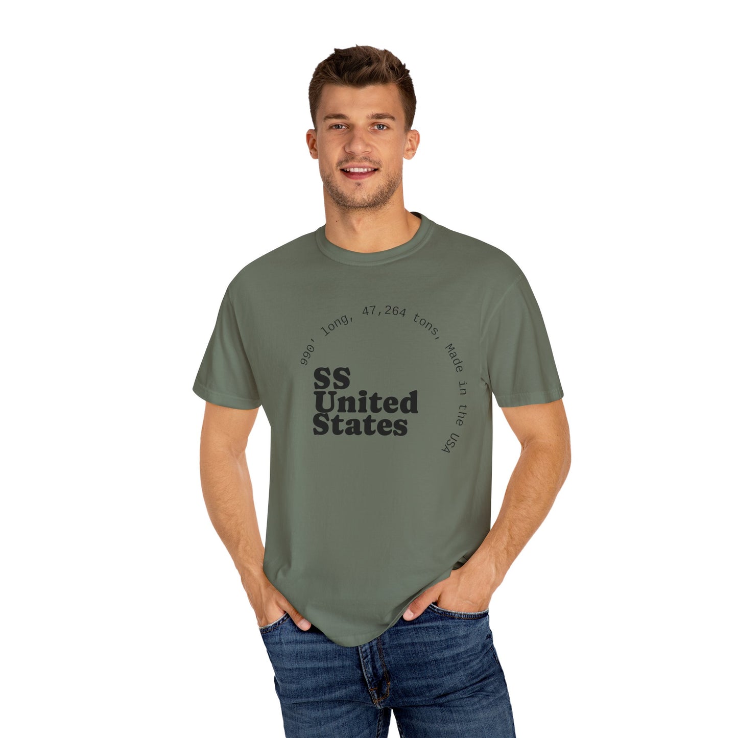 SS United States T-shirt - Largest Artificial Reef - Blue Riband Winner