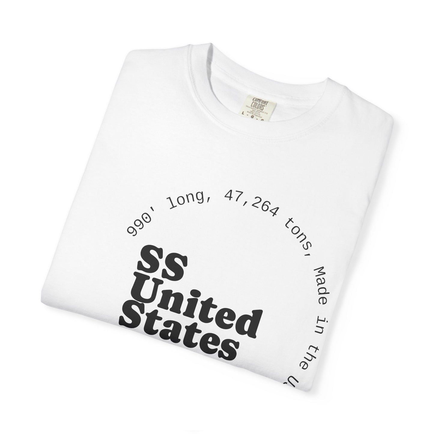 SS United States T-shirt - Largest Artificial Reef - Blue Riband Winner