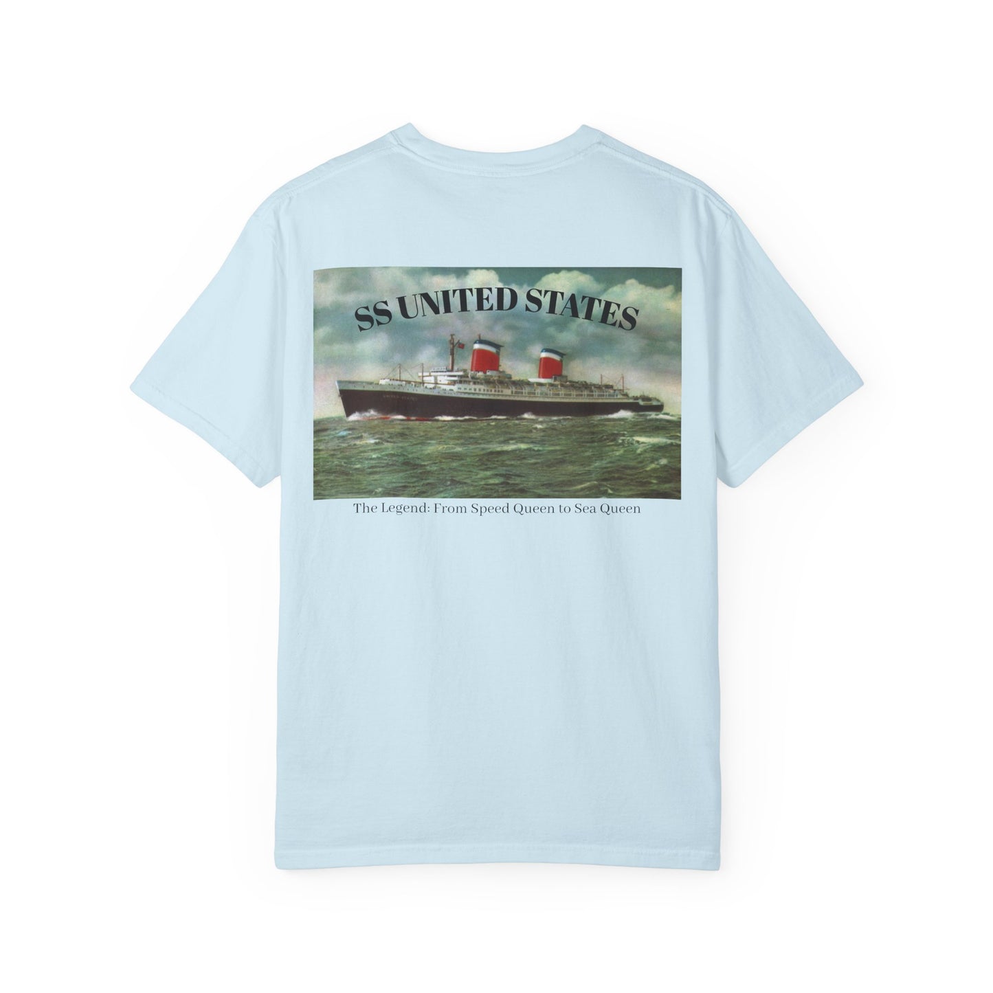 SS United States - T Shirt. "The Legend: From Speed Queen to Sea Queen." Dive Shirt, Scuba Diving Shirt