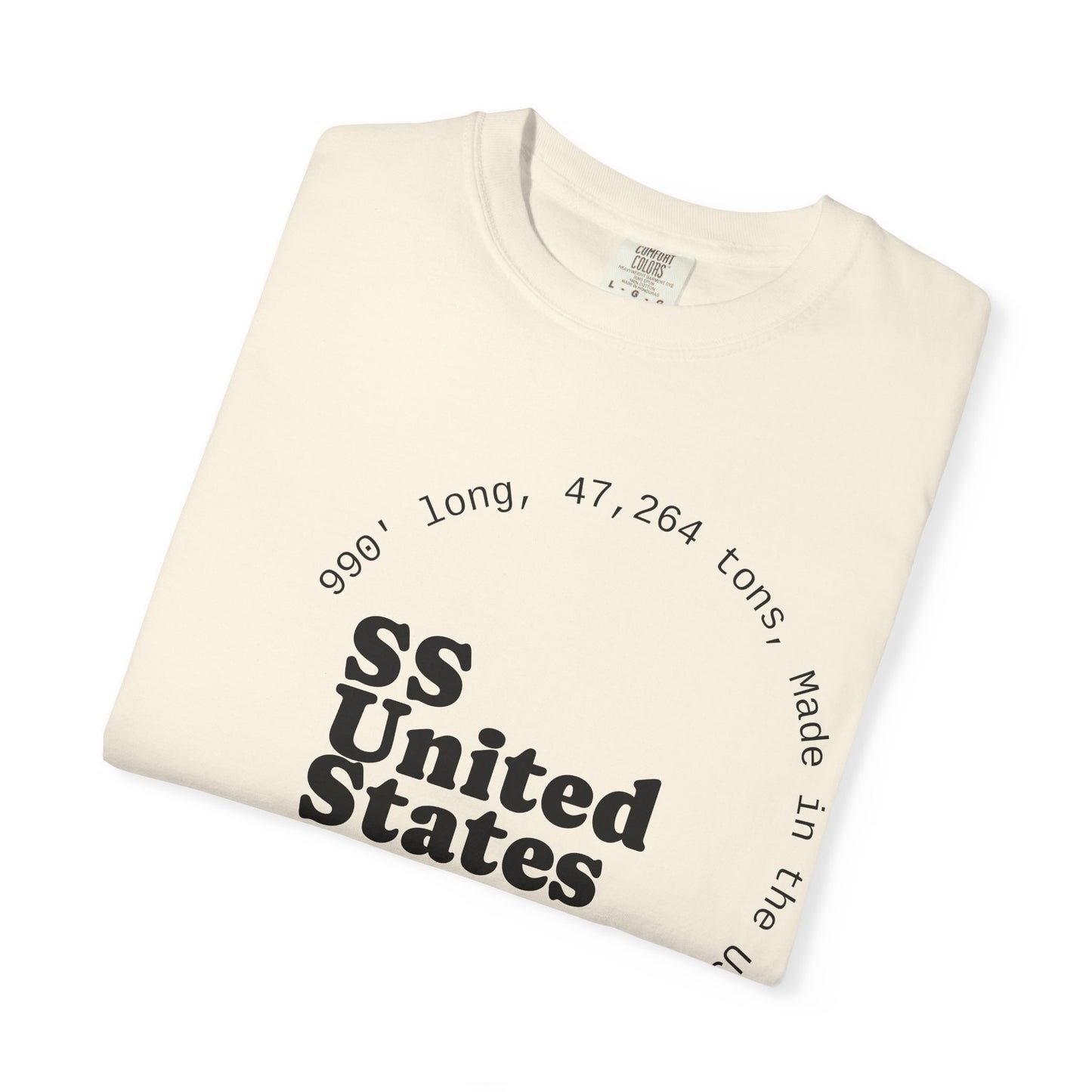 SS United States T-shirt - Largest Artificial Reef - Blue Riband Winner