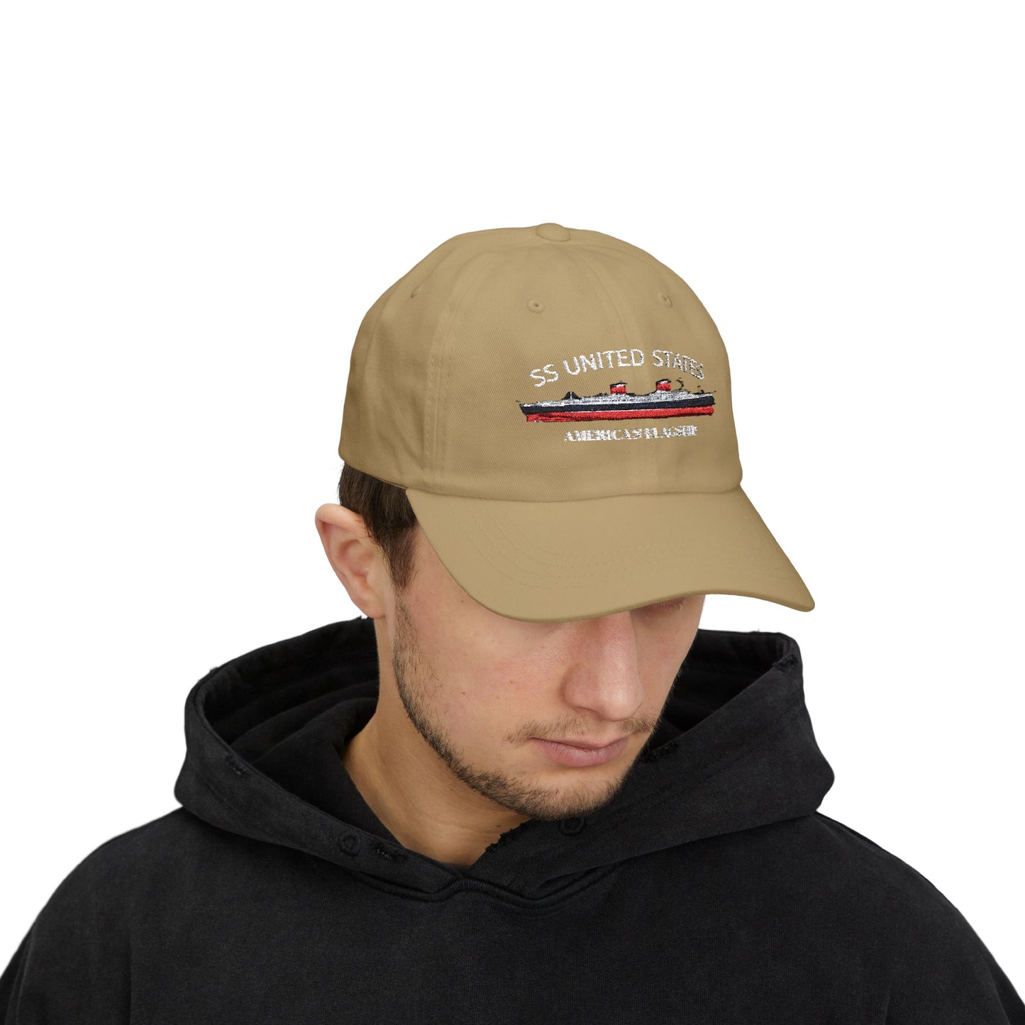 SS UNITED STATES - Classic Dad Cap "AMERICA'S FLAGSHIP"