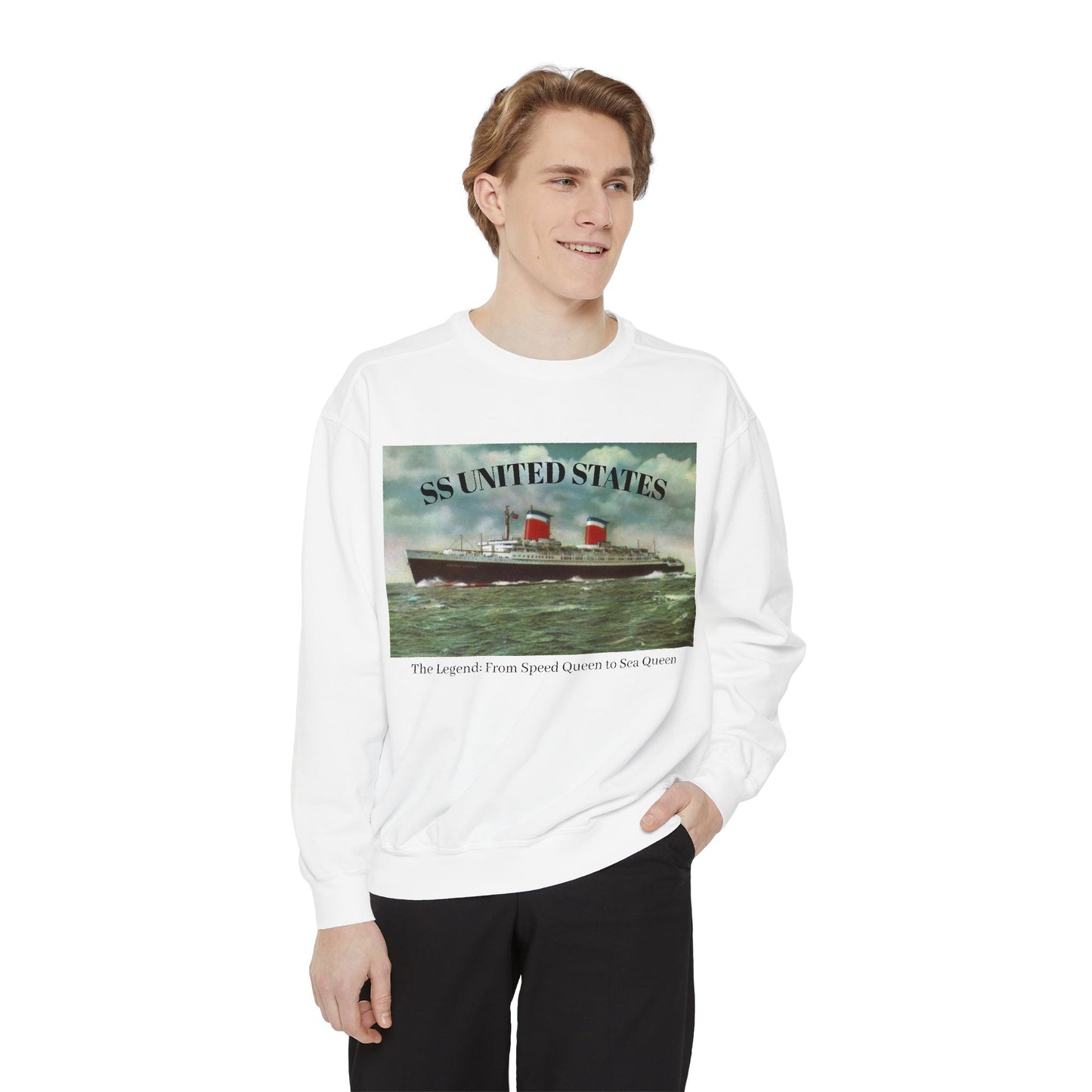 SS United States - Sweatshirt. Speed Queen to Sea Queen