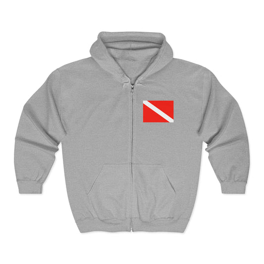 SS United States - Full Zip Sweatshirt. Biggest, Fastest, Dove It!