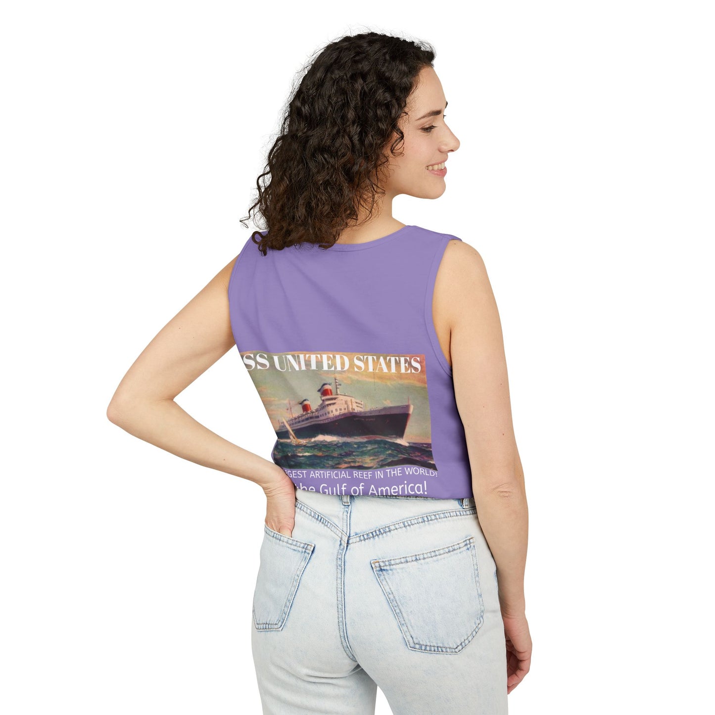 SS United States Tank Top - I Dove her, Gulf of America - Discovery Dive World
