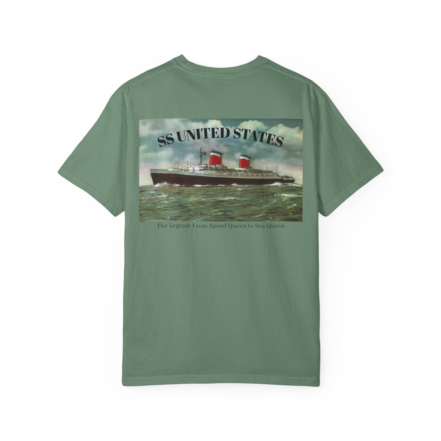 SS United States - T Shirt. "The Legend: From Speed Queen to Sea Queen." Dive Shirt, Scuba Diving Shirt