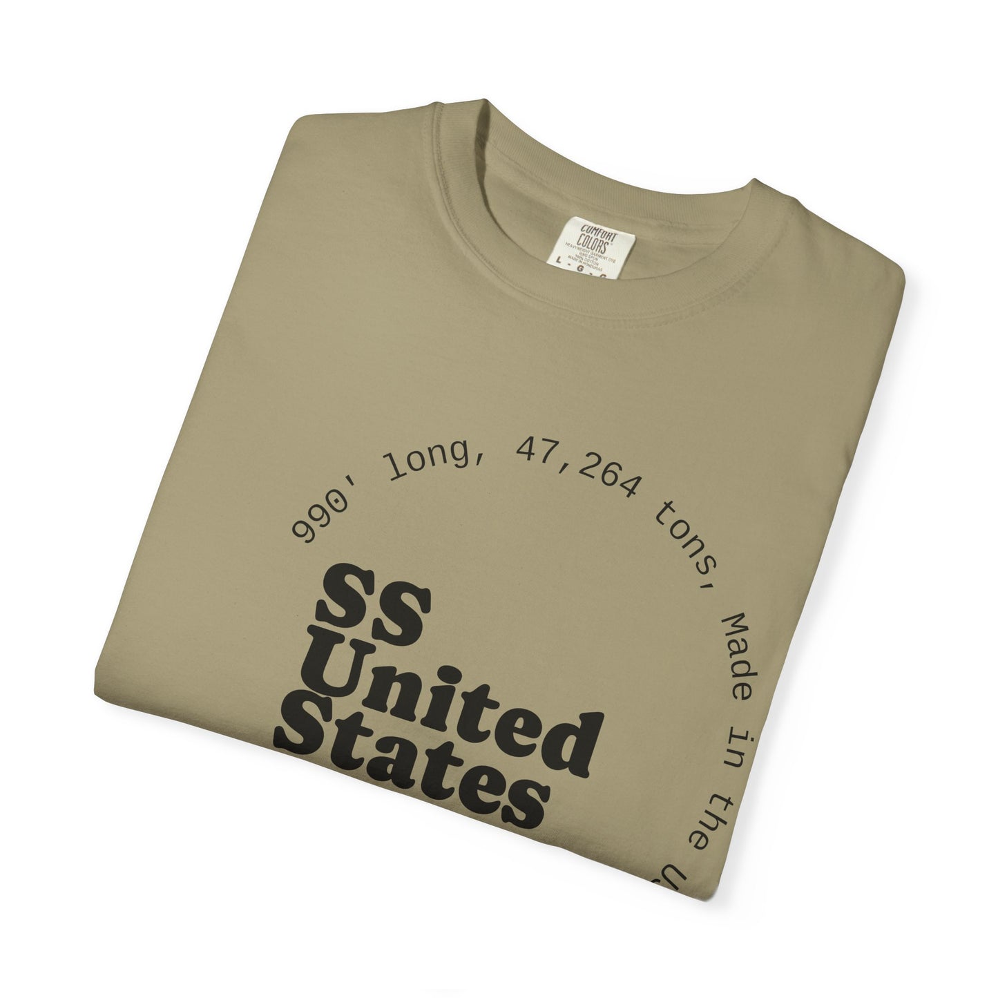 SS United States T-shirt - Largest Artificial Reef - Blue Riband Winner