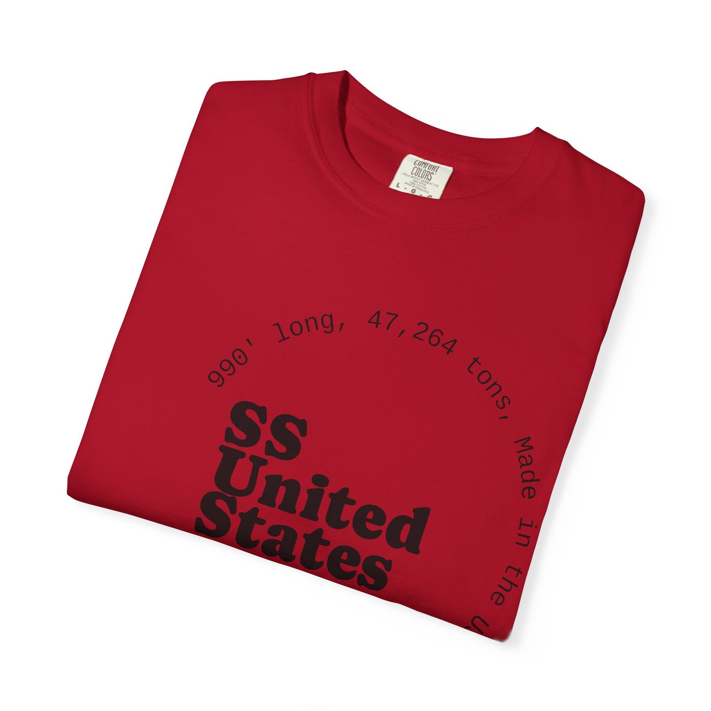 SS United States T-shirt - Largest Artificial Reef - Blue Riband Winner