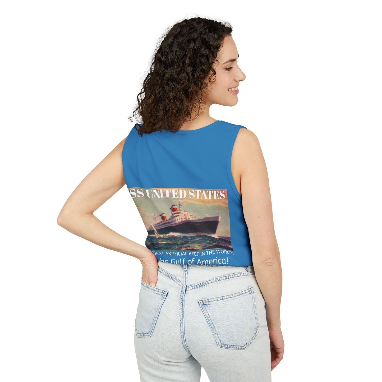 SS United States Tank Top - I Dove her, Gulf of America - Discovery Dive World