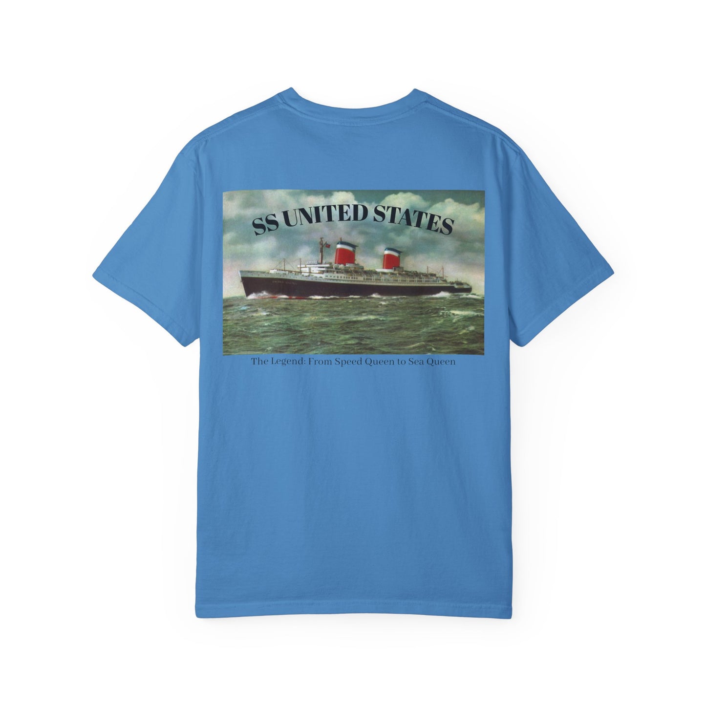 SS United States - T Shirt. "The Legend: From Speed Queen to Sea Queen." Dive Shirt, Scuba Diving Shirt