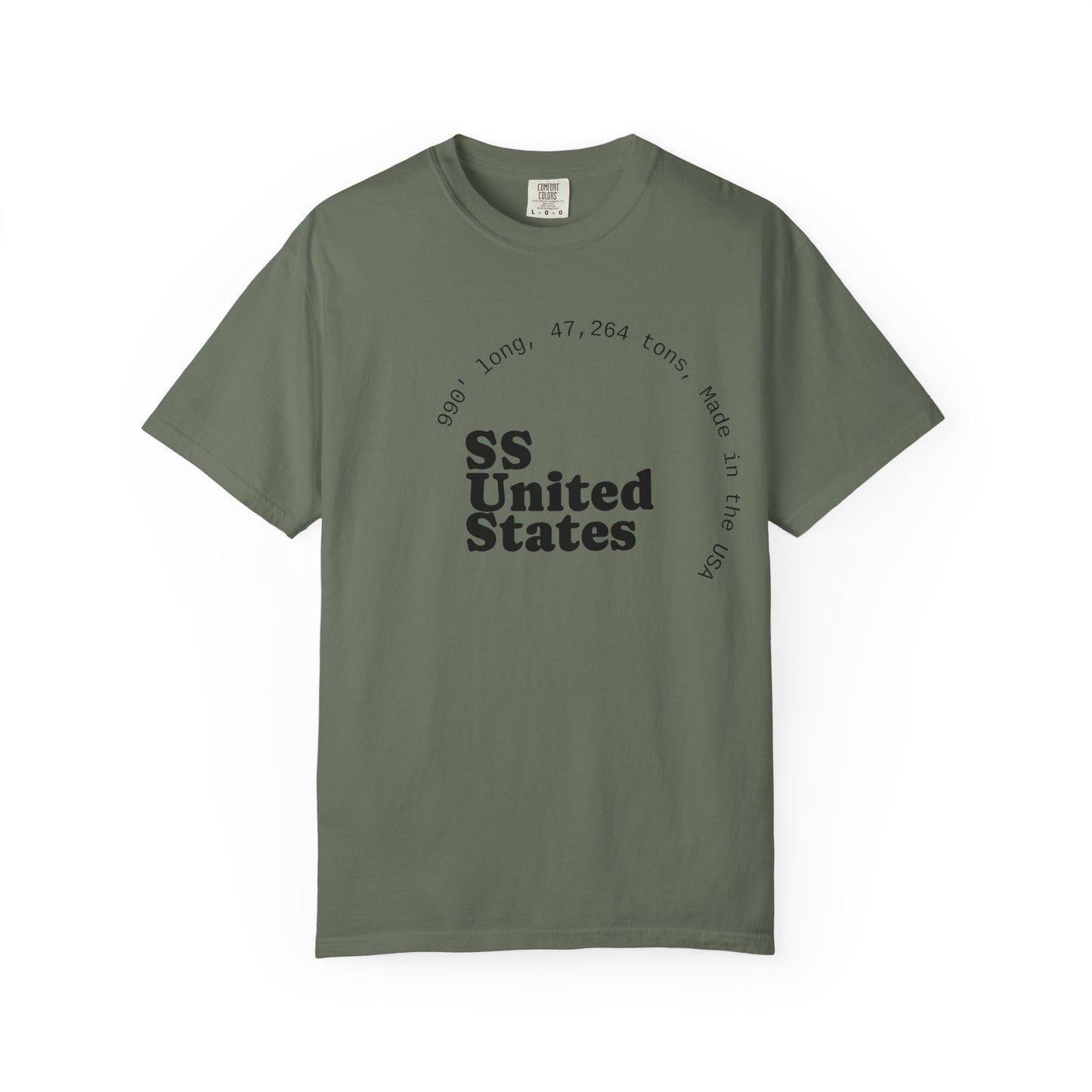 SS United States T-shirt - Largest Artificial Reef - Blue Riband Winner