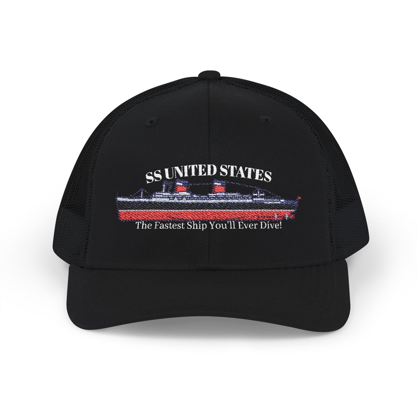 SS United States Trucker Cap "Fastest Ship You'll Ever Dive"