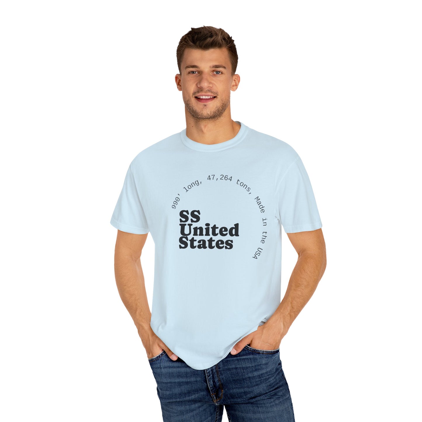 SS United States T-shirt - Largest Artificial Reef - Blue Riband Winner
