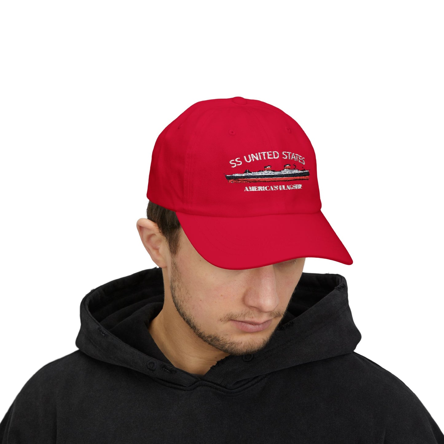 SS UNITED STATES - Classic Dad Cap "AMERICA'S FLAGSHIP"