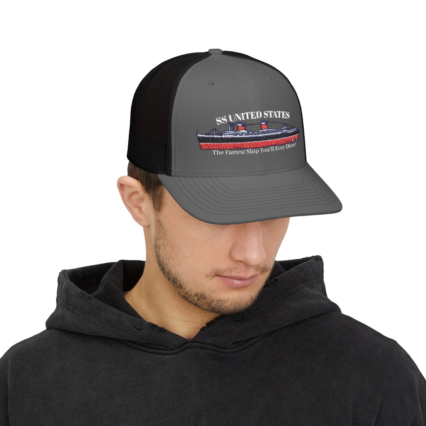 SS United States Trucker Cap "Fastest Ship You'll Ever Dive"