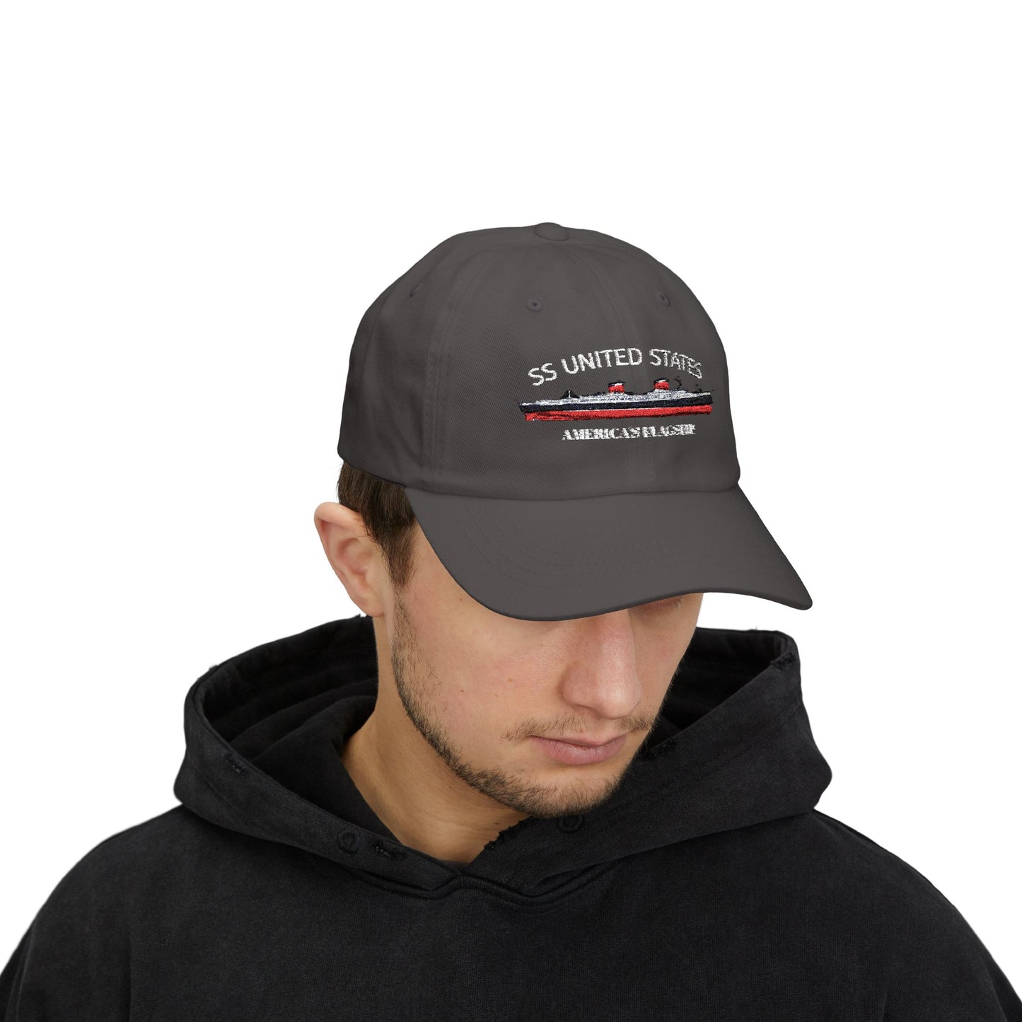 SS UNITED STATES - Classic Dad Cap "AMERICA'S FLAGSHIP"