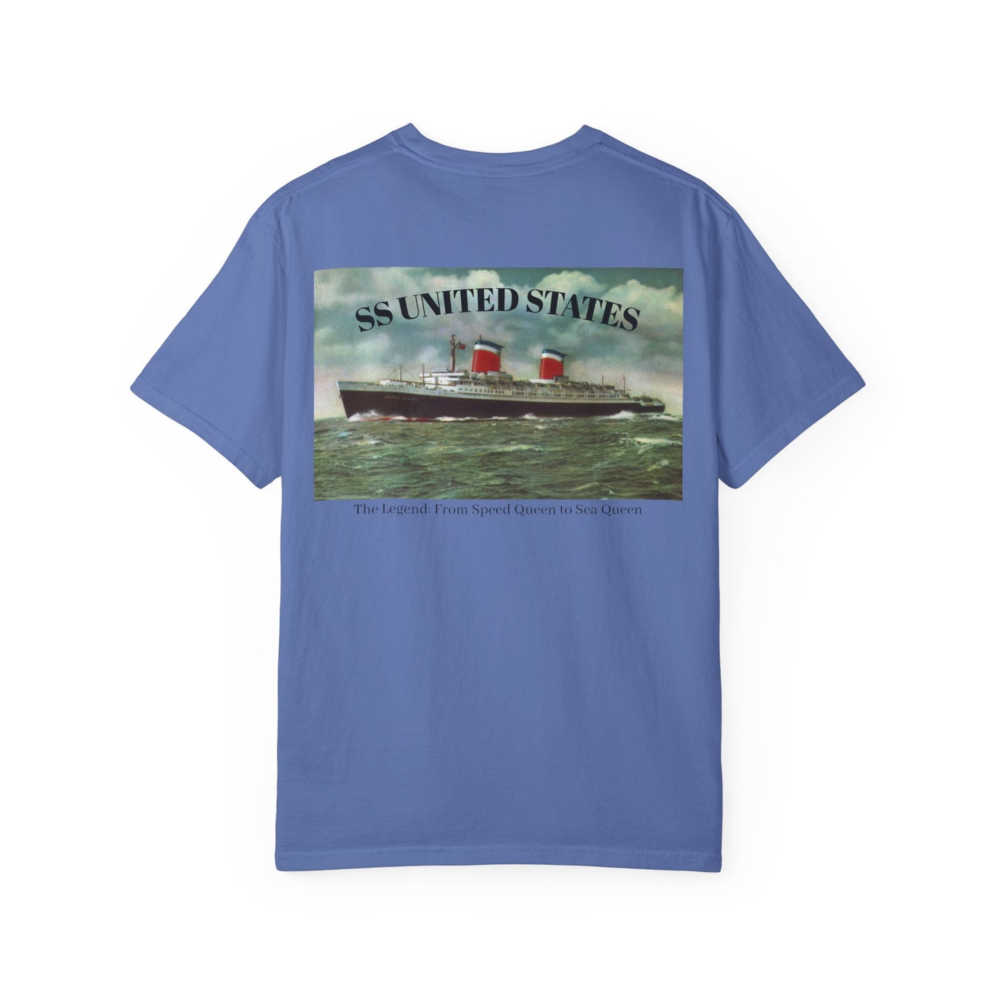 SS United States - T Shirt. "The Legend: From Speed Queen to Sea Queen." Dive Shirt, Scuba Diving Shirt