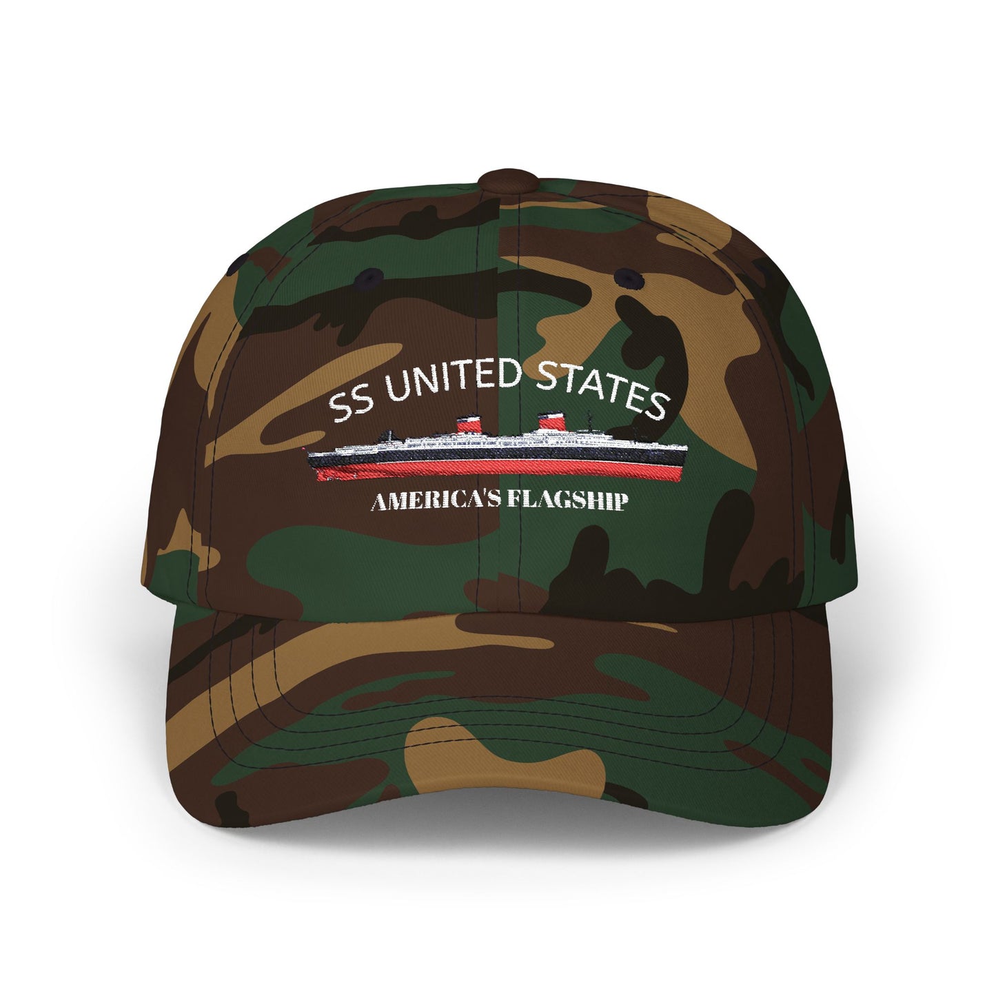 SS UNITED STATES - Classic Dad Cap "AMERICA'S FLAGSHIP"