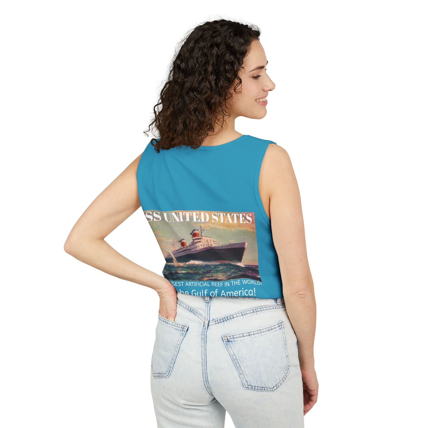 SS United States Tank Top - I Dove her, Gulf of America - Discovery Dive World