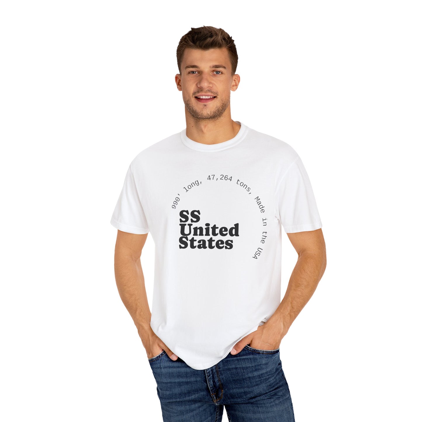 SS United States T-shirt - Largest Artificial Reef - Blue Riband Winner